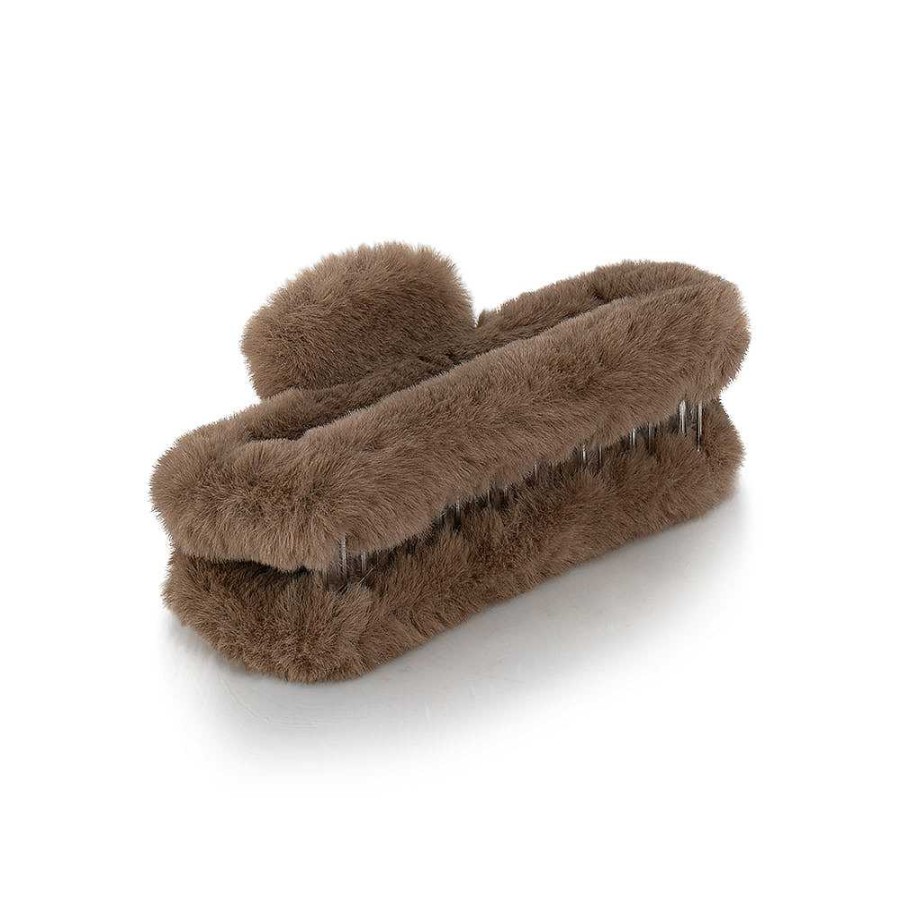 Hair Accessories Limlim | Faux Fur Rectangular Jaw