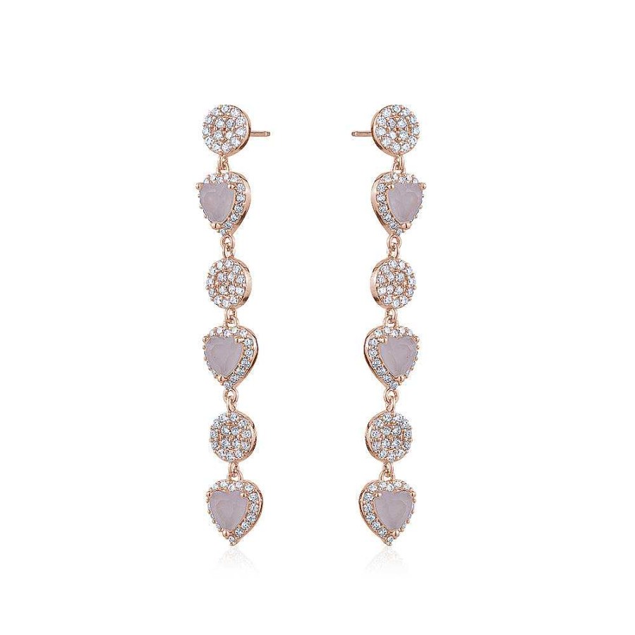 Jewelry Limlim | Pink Opal Rose Gold Drop Earrings