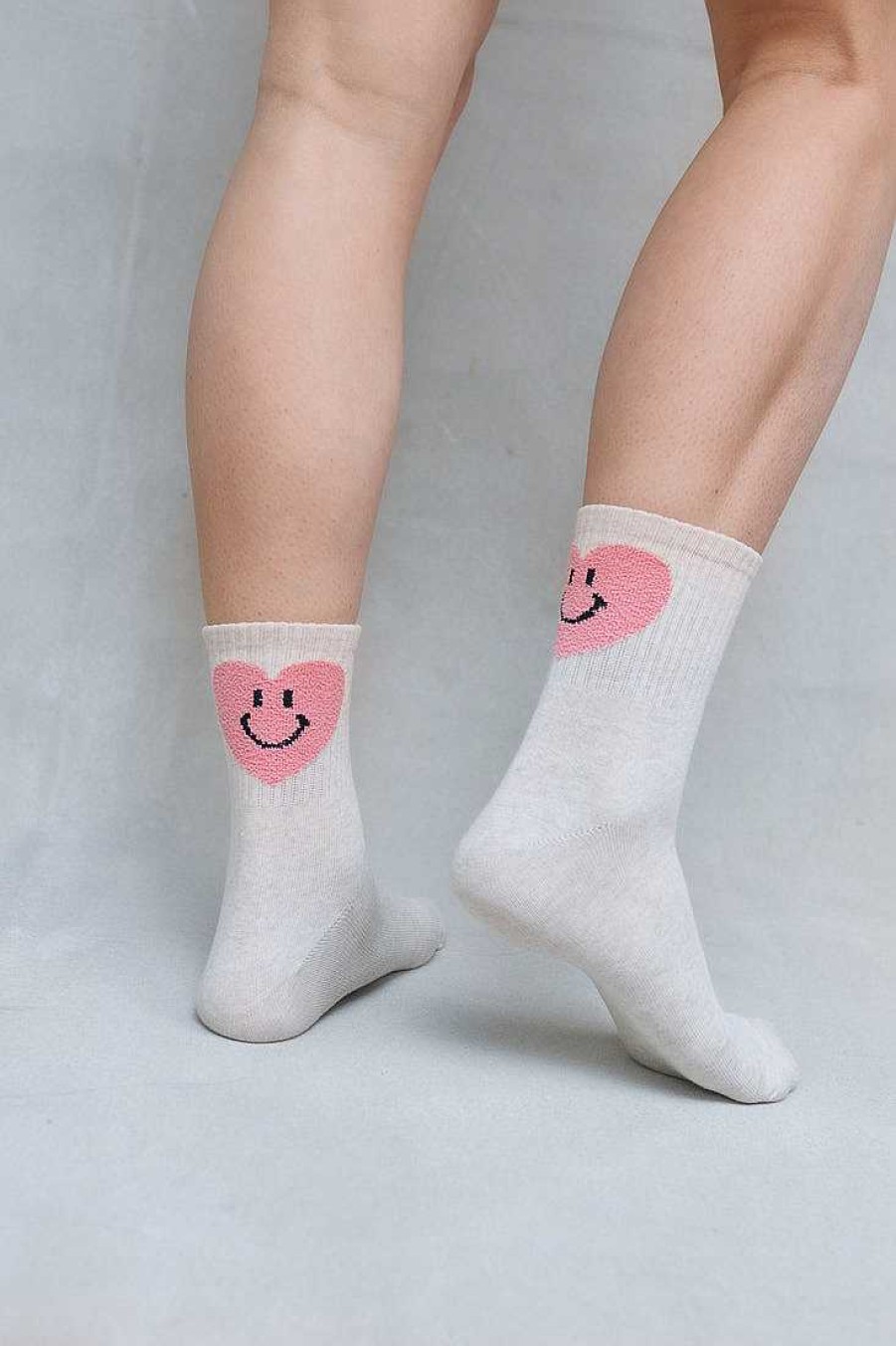 Luxe Trendy Socks Limlim | Back Heart Smile Socks