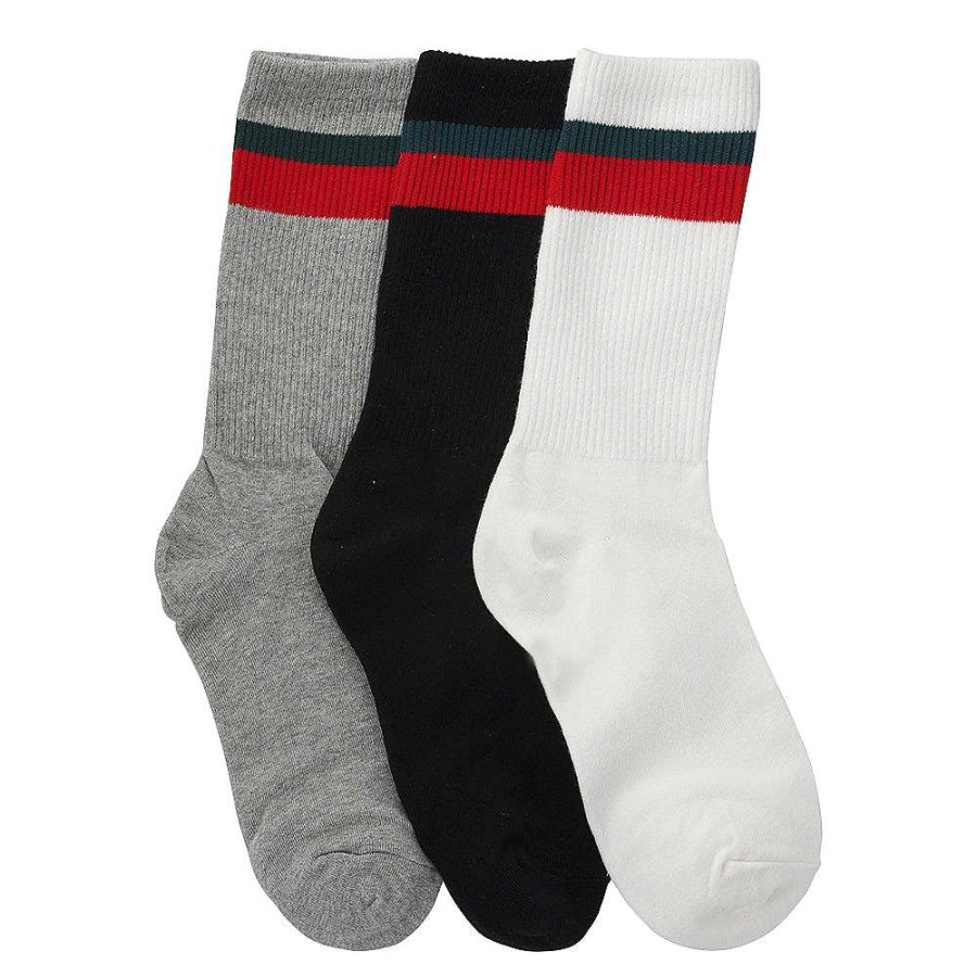 Luxe Trendy Socks Limlim | Stripe Red Socks