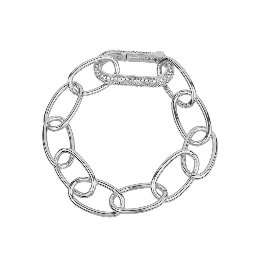 Jewelry Limlim | Light Link Cz Lock Bracelet