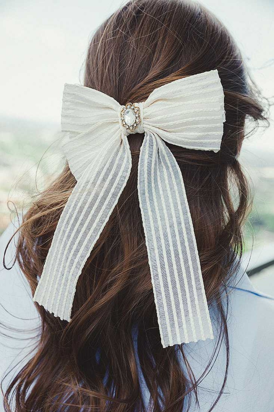 Hair Accessories Limlim | Vintage Long Mesh Bow