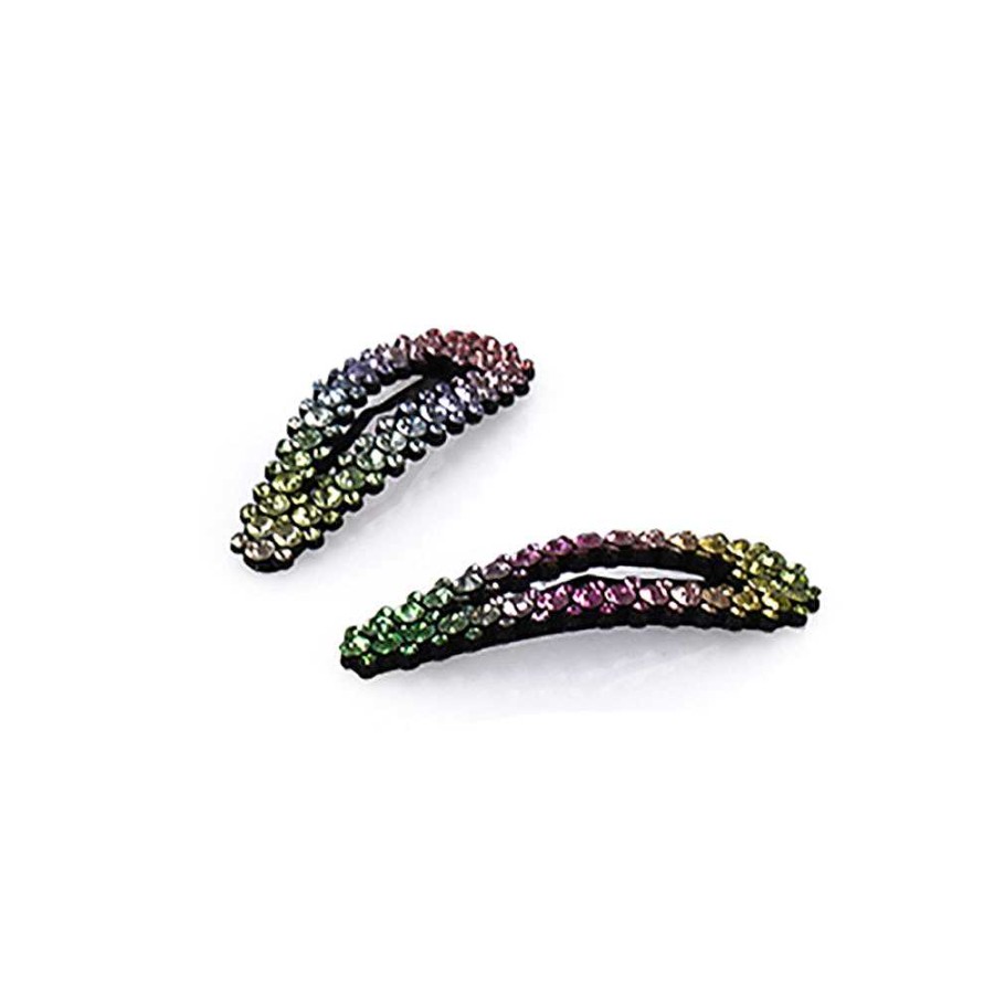 Hair Accessories Limlim | Rainbow Crystal Pin Set