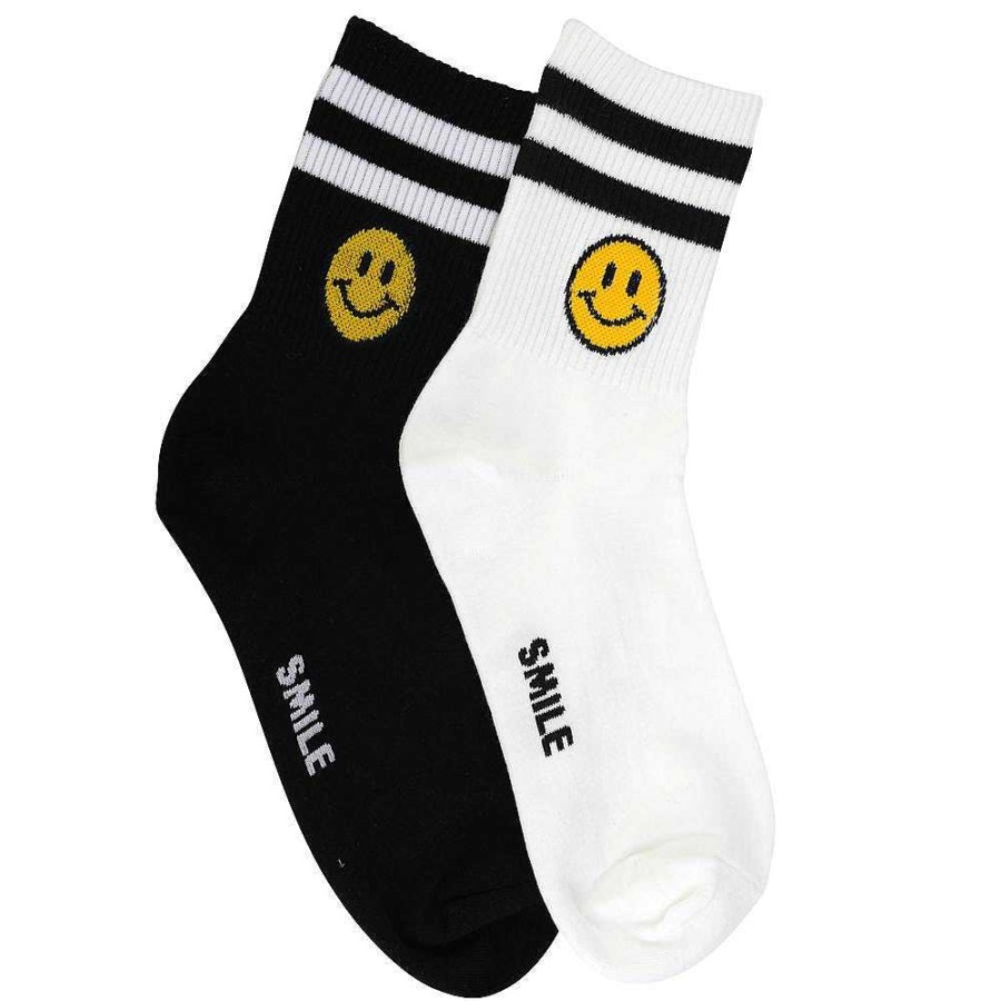 Luxe Trendy Socks Limlim | Stripe Socks Smiley