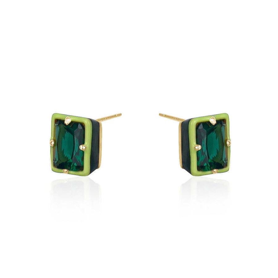 Jewelry Limlim | Emerald Enamel Earring Set