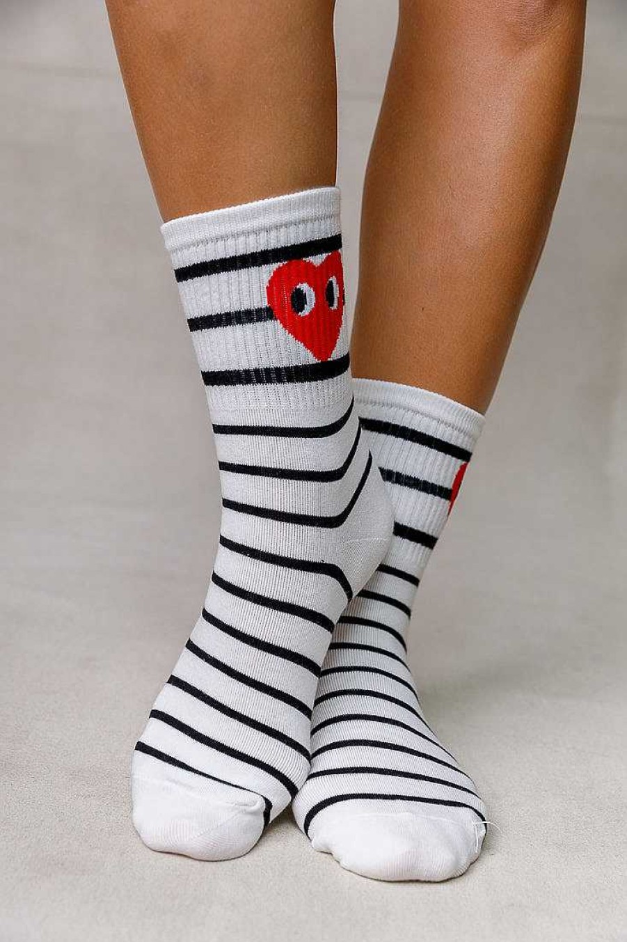 Luxe Trendy Socks Limlim | Stripe Eyes