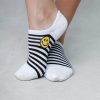 Luxe Trendy Socks Limlim | Two Short Stripe Smiley Socks 2Pack