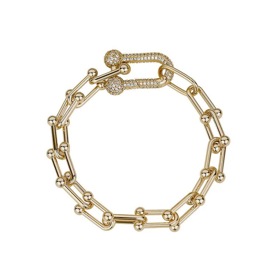 Jewelry Limlim | Marina Link Crystal Lock Bracelet