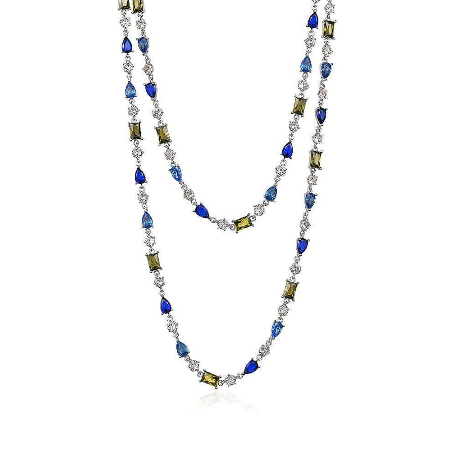 Jewelry Limlim | Bluespastel Luxe Crystal Shapes Necklace