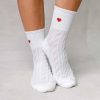 Luxe Trendy Socks Limlim | Frilled Heart Soft Socks