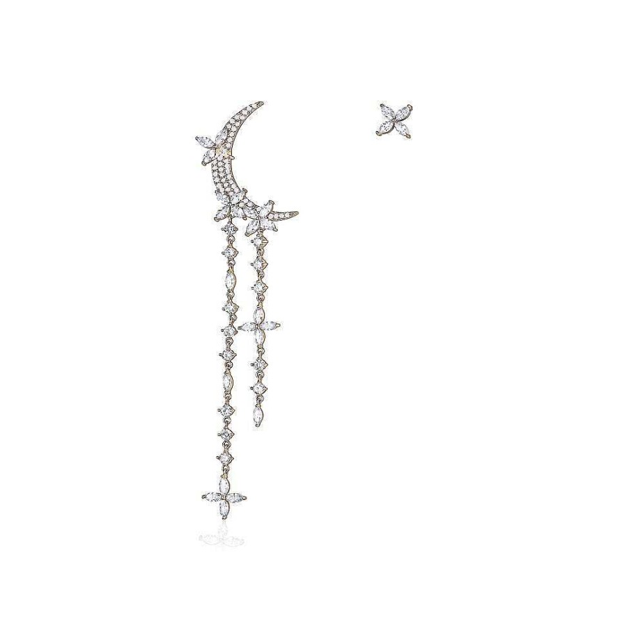 Jewelry Limlim | Moon & Star Crystal Earring