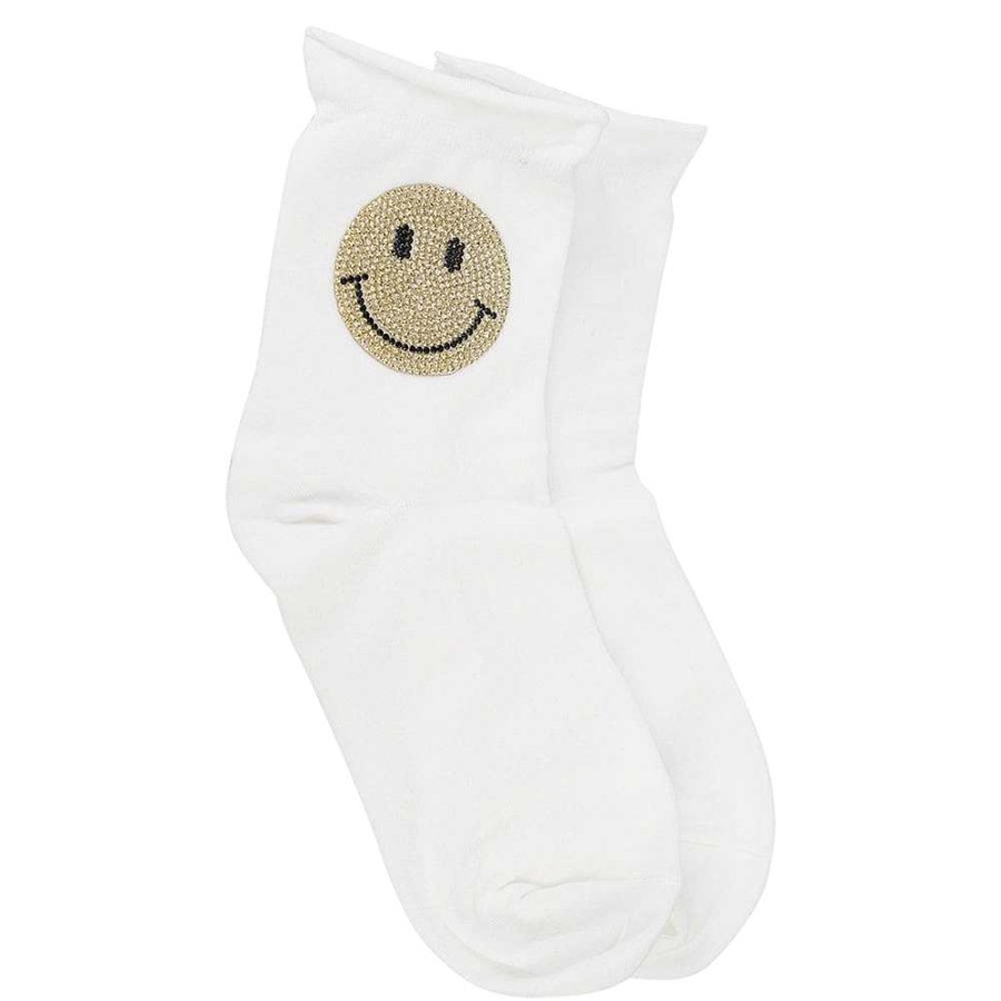 Luxe Trendy Socks Limlim | Crystal Smiley