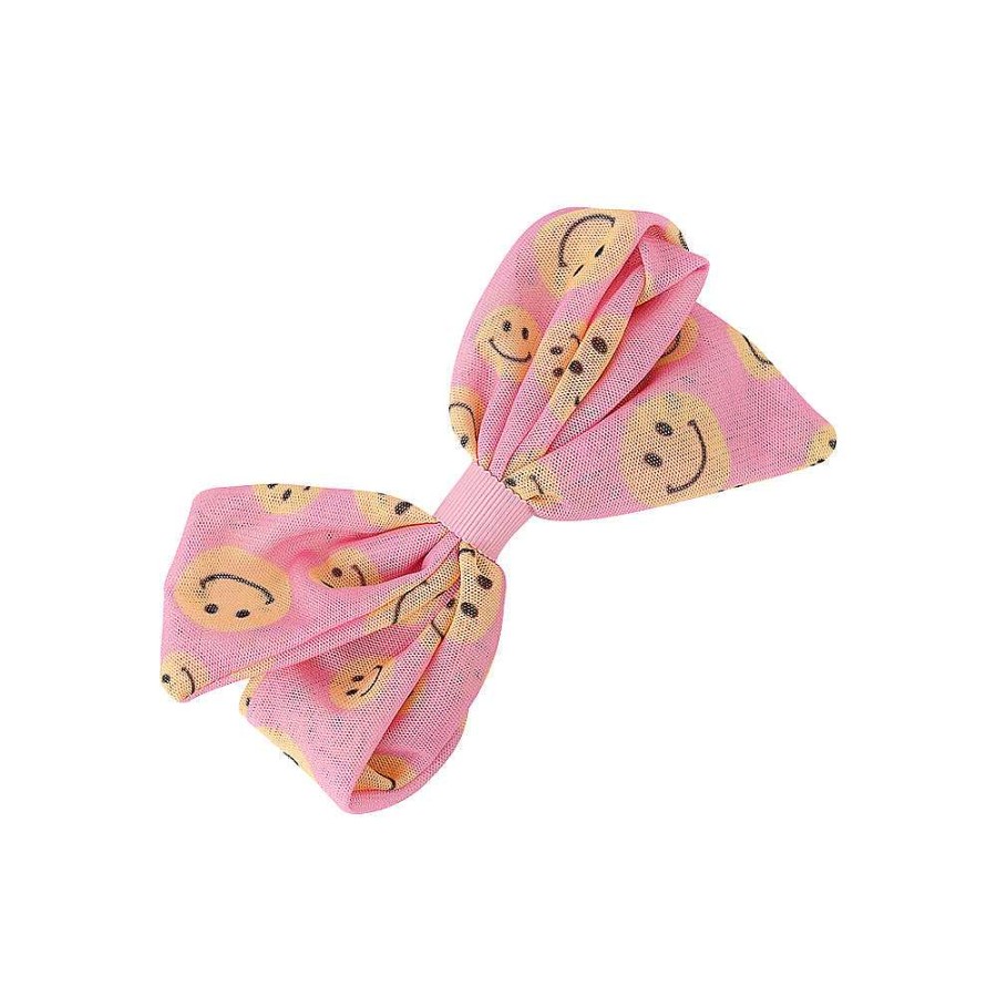 Hair Accessories Limlim | Mesh All Over Smiley Bow