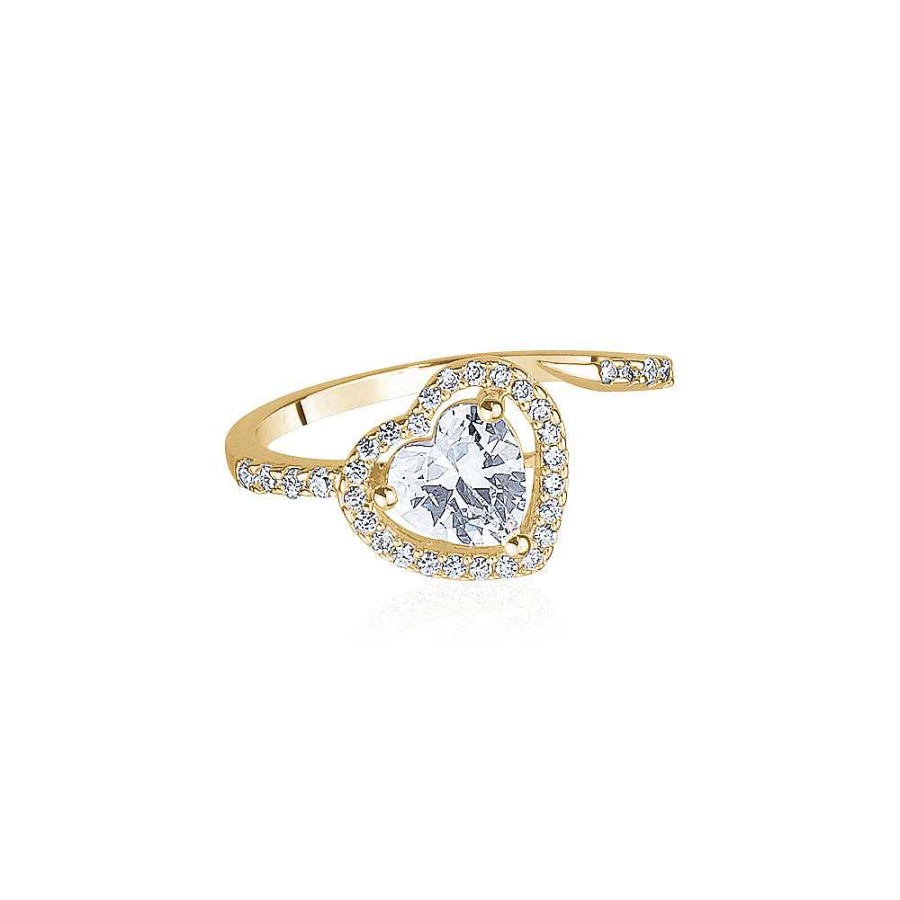 Jewelry Limlim | Pave Heart Side Ring