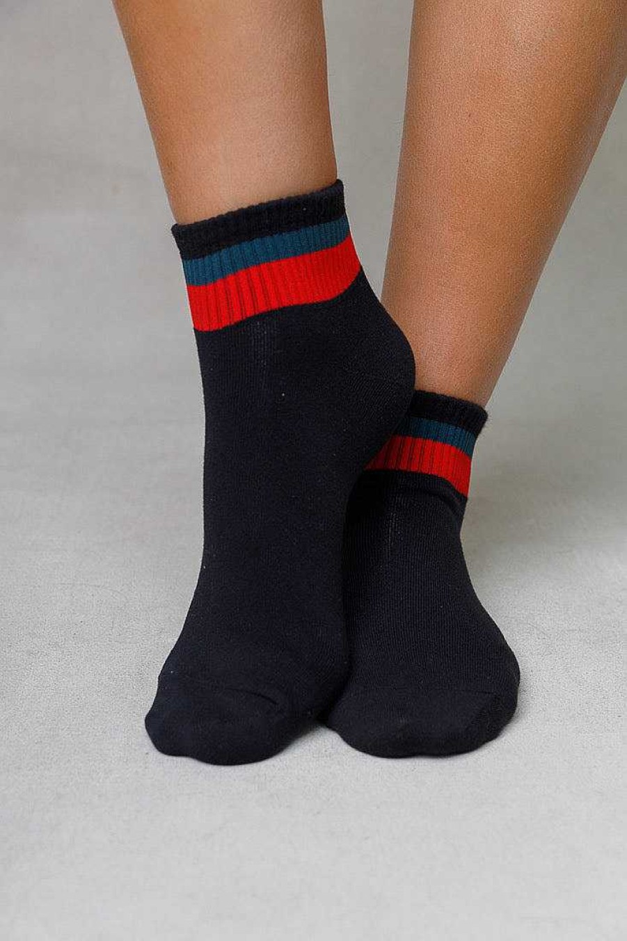 Luxe Trendy Socks Limlim | Short Stripe Socks