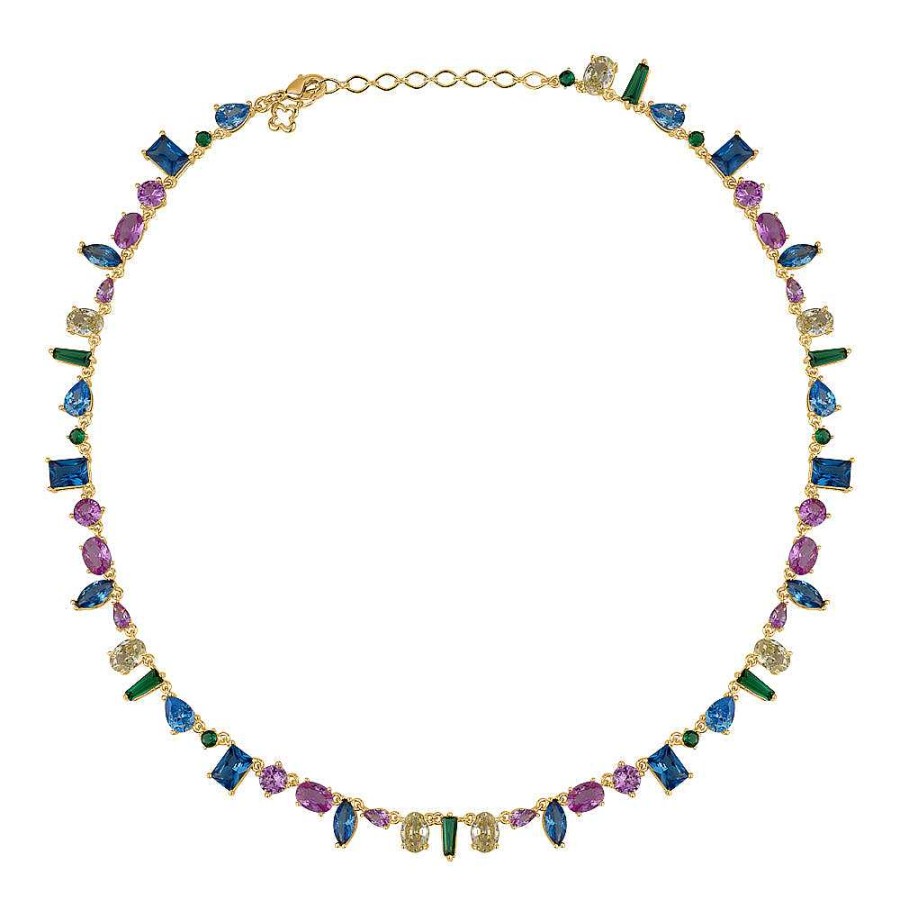 Kgmtl Limlim | Spectacular Multi Colour Tennis Necklace