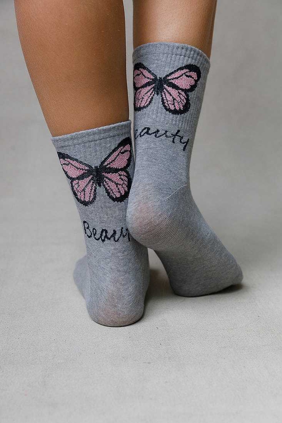 Luxe Trendy Socks Limlim | Butterfly Rib Socks