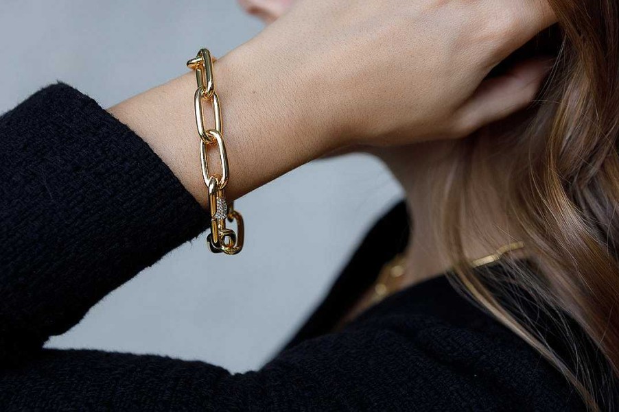 Jewelry Limlim | Lock Link Statement Bracelet