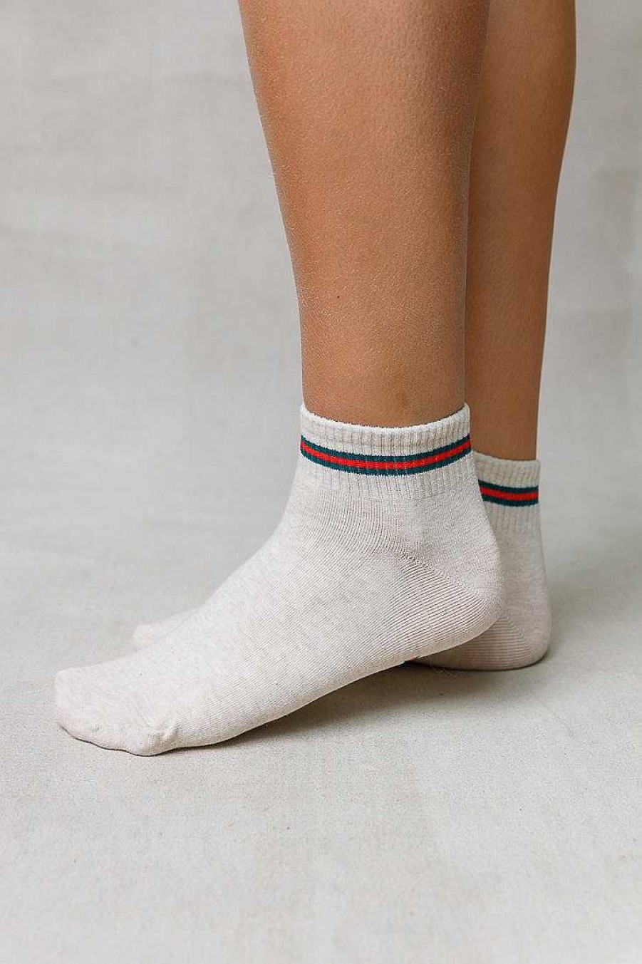 Luxe Trendy Socks Limlim | Stripe Short Socks