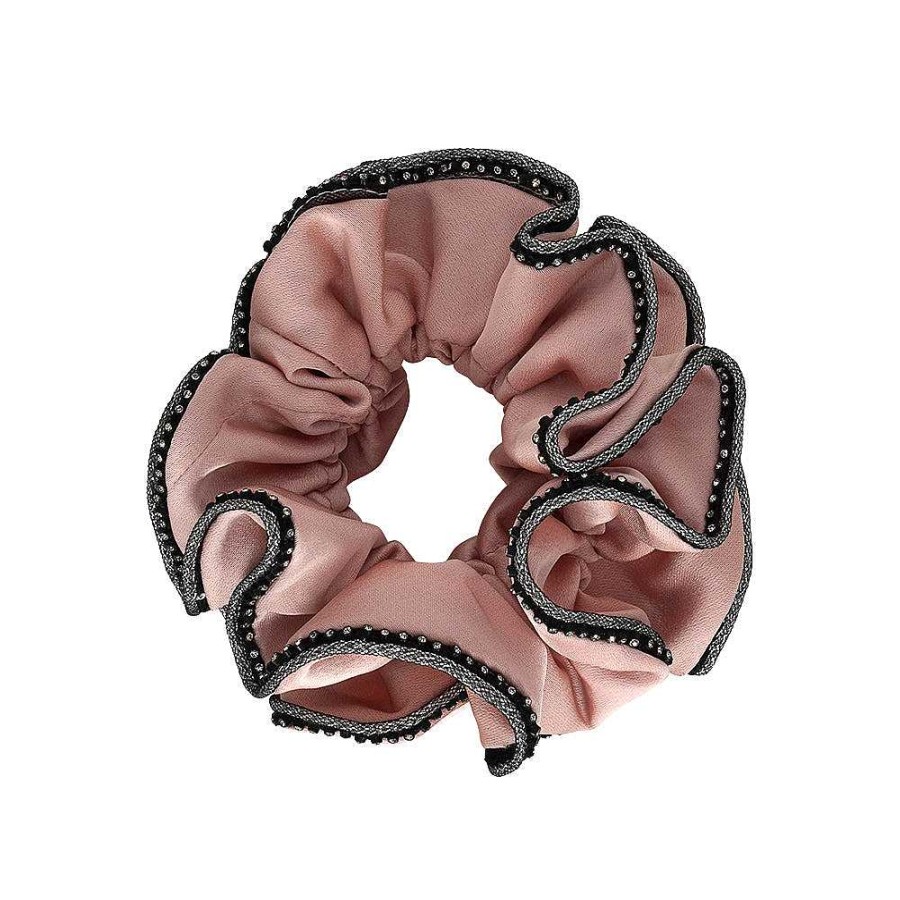 Hair Accessories Limlim | Medium Crystal Trim Scrunchies