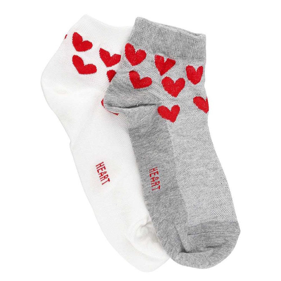 Luxe Trendy Socks Limlim | 2 Pack Multi Hearts