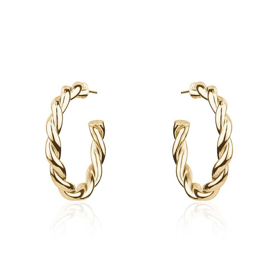 Jewelry Limlim | Twisted Gold Hoops