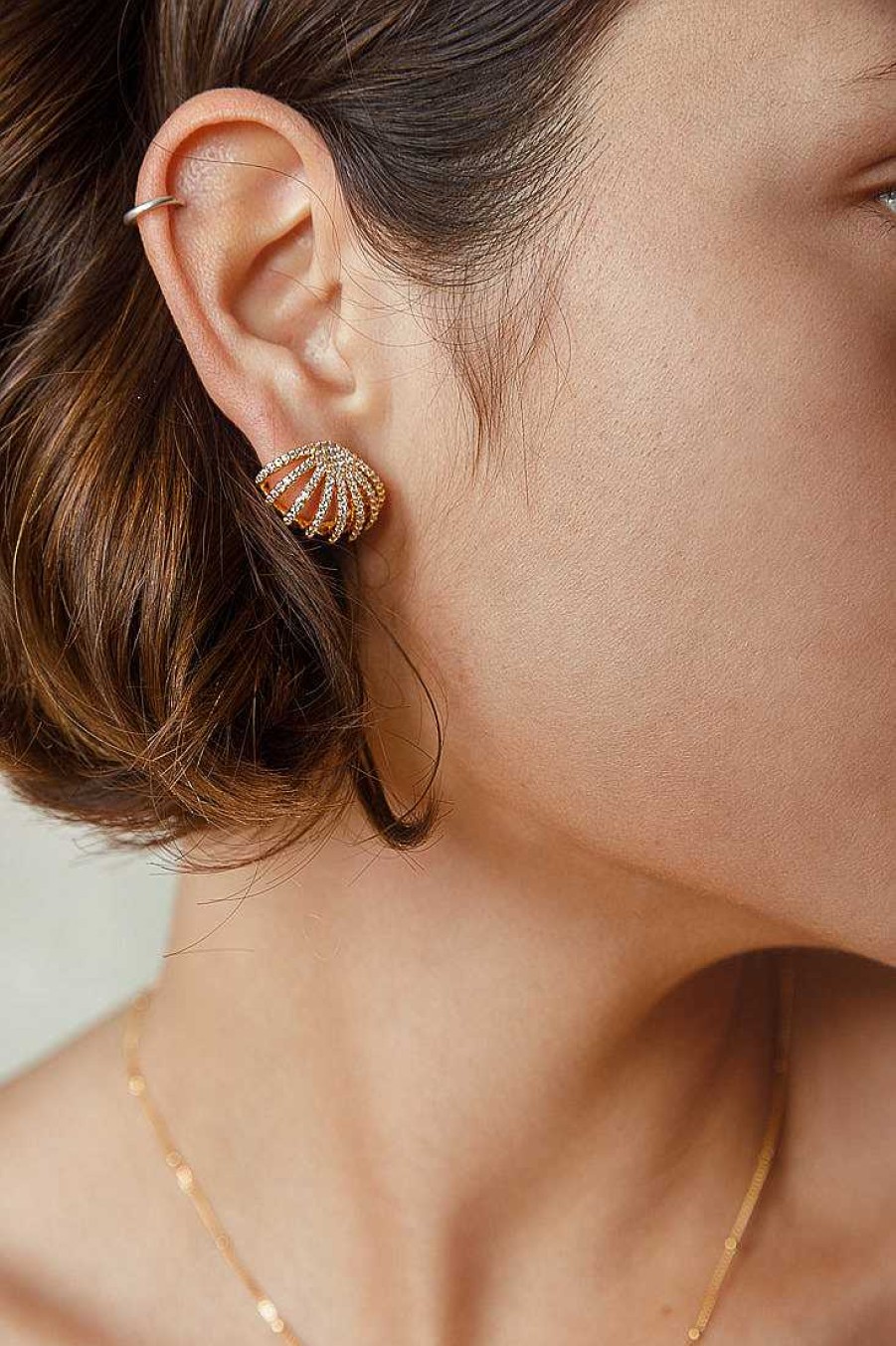 Jewelry Limlim | Crystal Ear Huggers