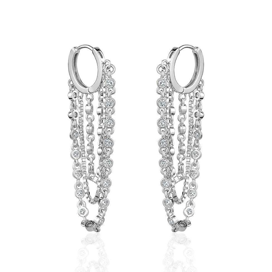 Jewelry Limlim | Crystal Bezelchain Earrings