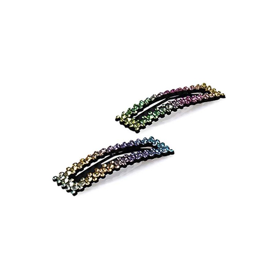 Hair Accessories Limlim | Rainbow Crystal Pin Set