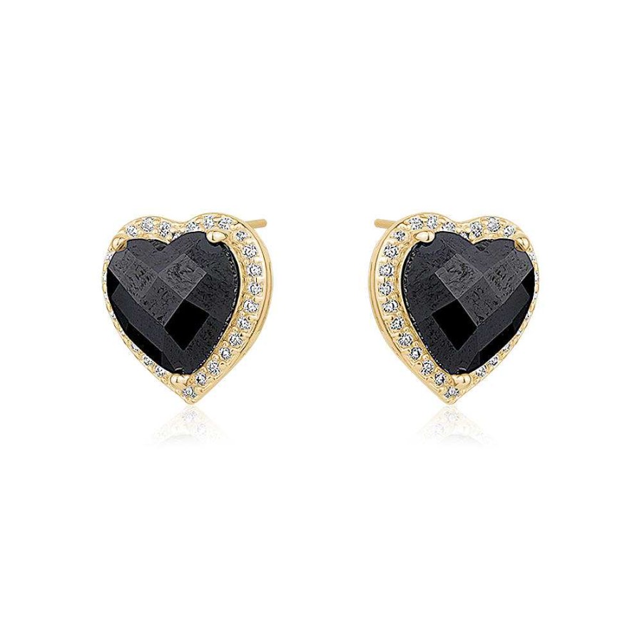 Jewelry Limlim | Black Crystal Studd Earrings