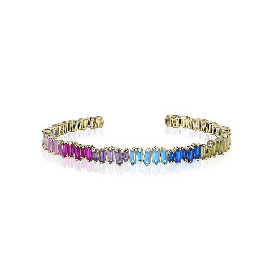 Jewelry Limlim | Rainbow Baguette Cuff