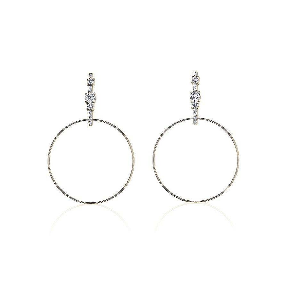 Jewelry Limlim | Crystal Top Round Earrings