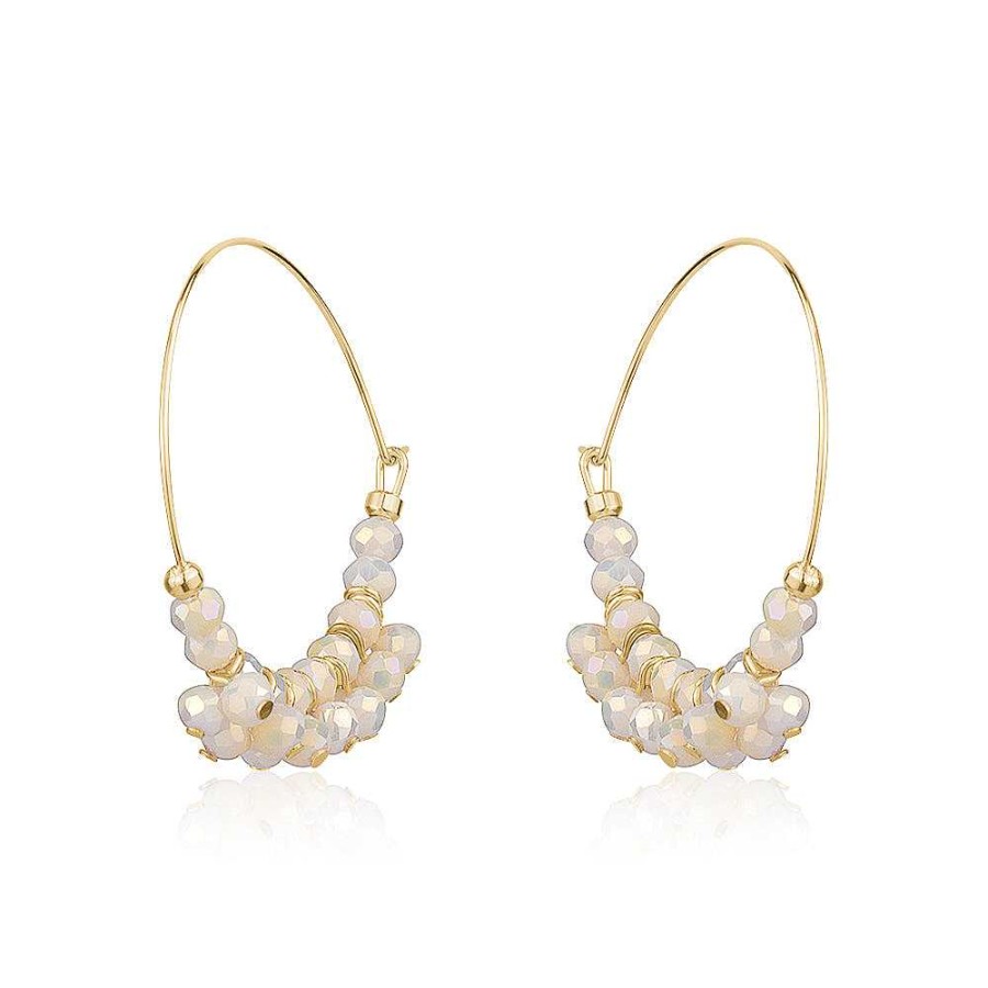 Jewelry Limlim | Glass Crystal Bead Hoops