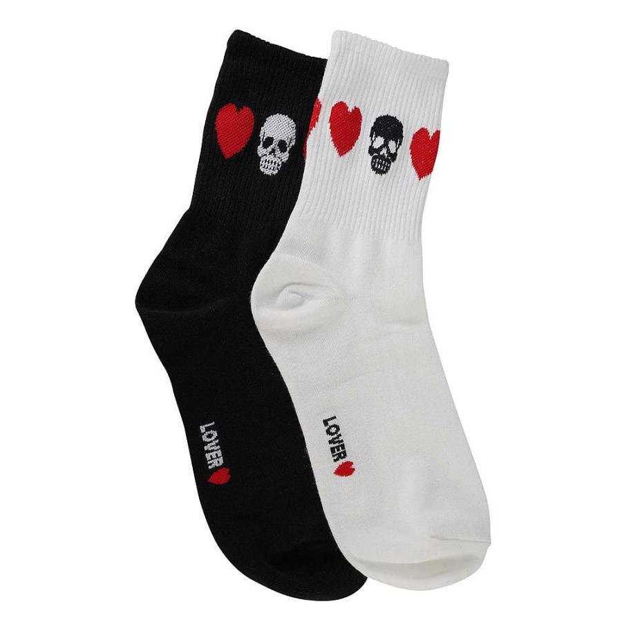 Luxe Trendy Socks Limlim | Skull Heart