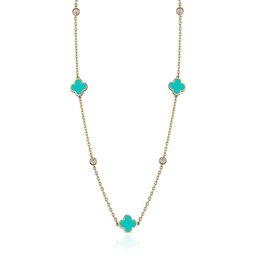 Kgmtl Limlim | Clover Enamel Necklace