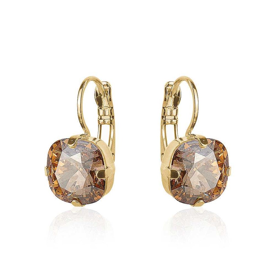 Jewelry Limlim | Swarovski Square Topaz Hoops