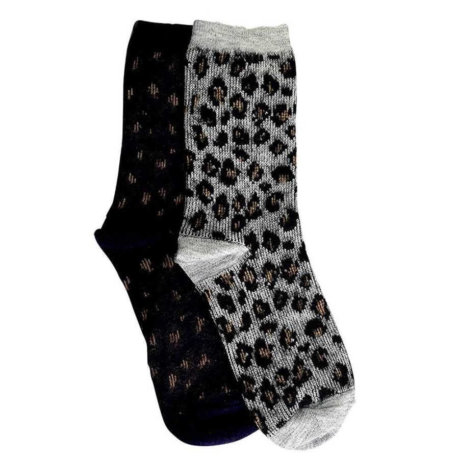 Luxe Trendy Socks Limlim | Warm Leopard Socks