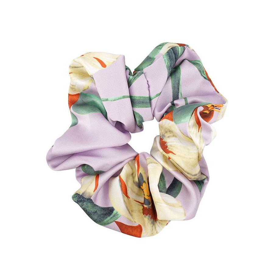 Hair Accessories Limlim | Satin Floral Scrunchies