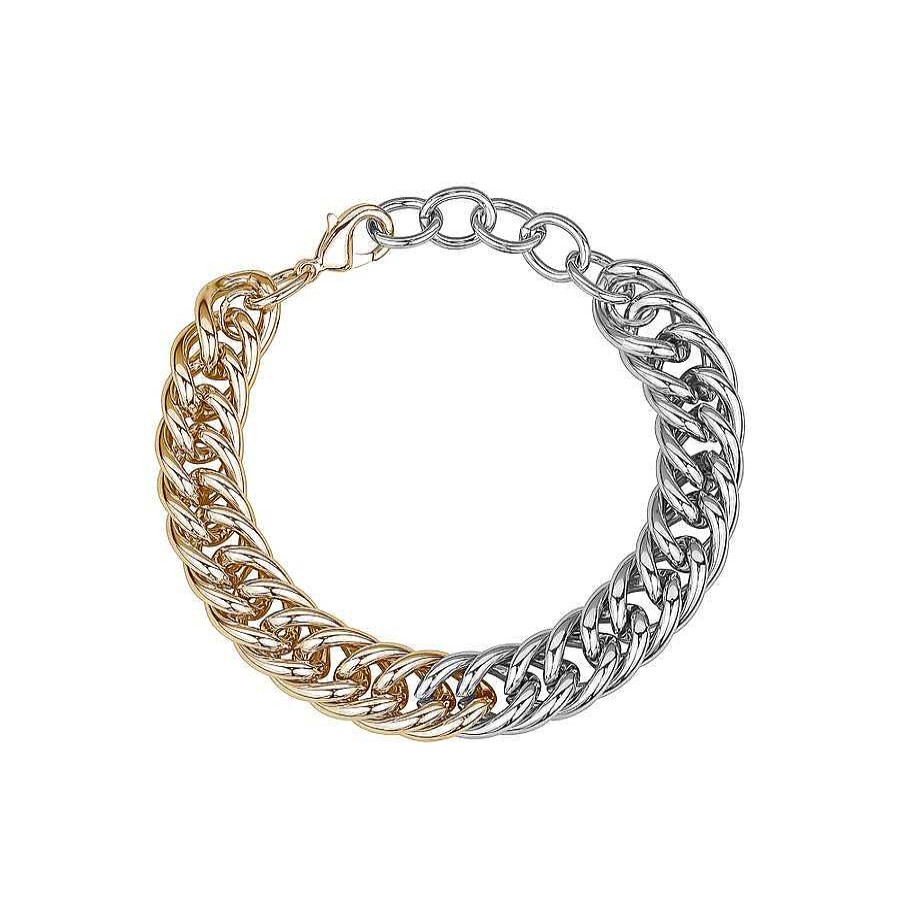 Jewelry Limlim | Two Tone Gourmette Bracelet