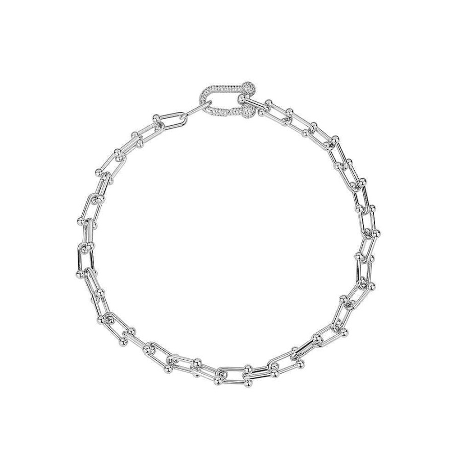 Jewelry Limlim | Marina Link Necklace Crystal Lock