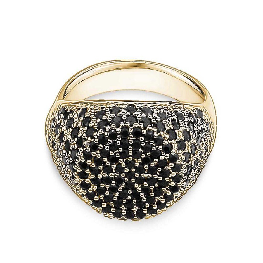 Jewelry Limlim | Pinky Black Crystal Ring