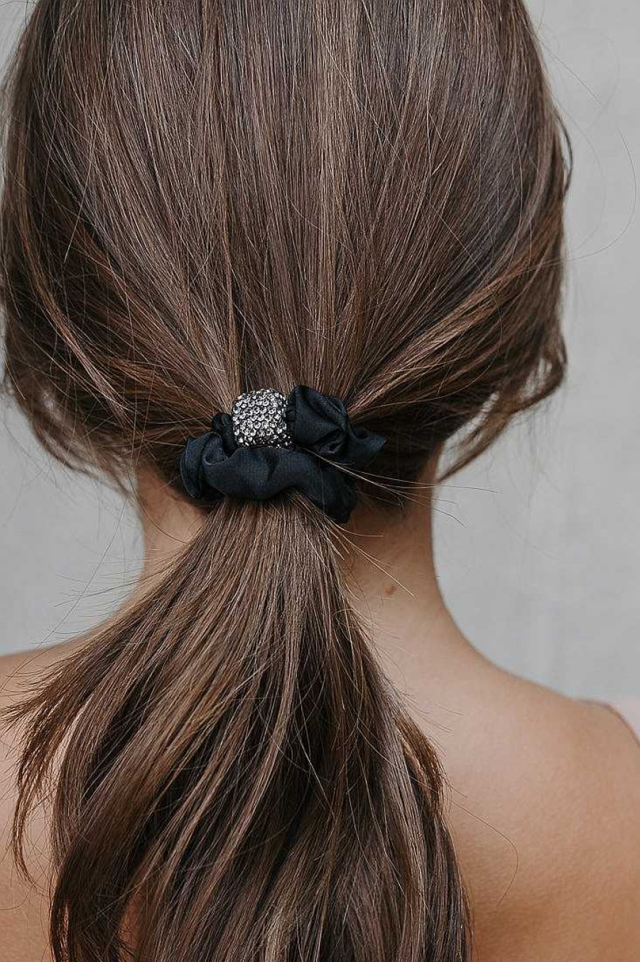 Hair Accessories Limlim | Smokey Small Crystal Scrunchies