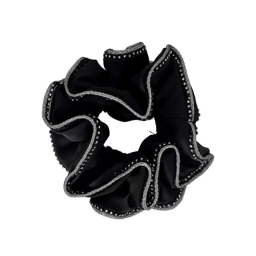 Hair Accessories Limlim | Medium Crystal Trim Scrunchies