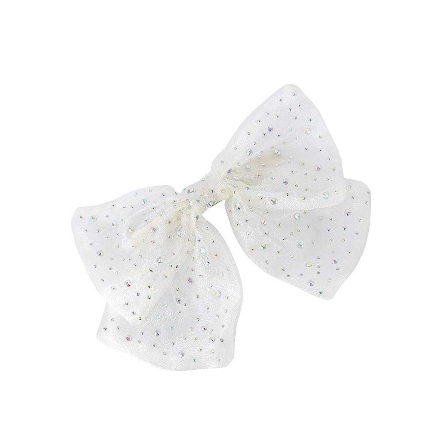 Hair Accessories Limlim | Crystal Mesh Bow