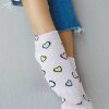 Luxe Trendy Socks Limlim | All Over Hearts Crew