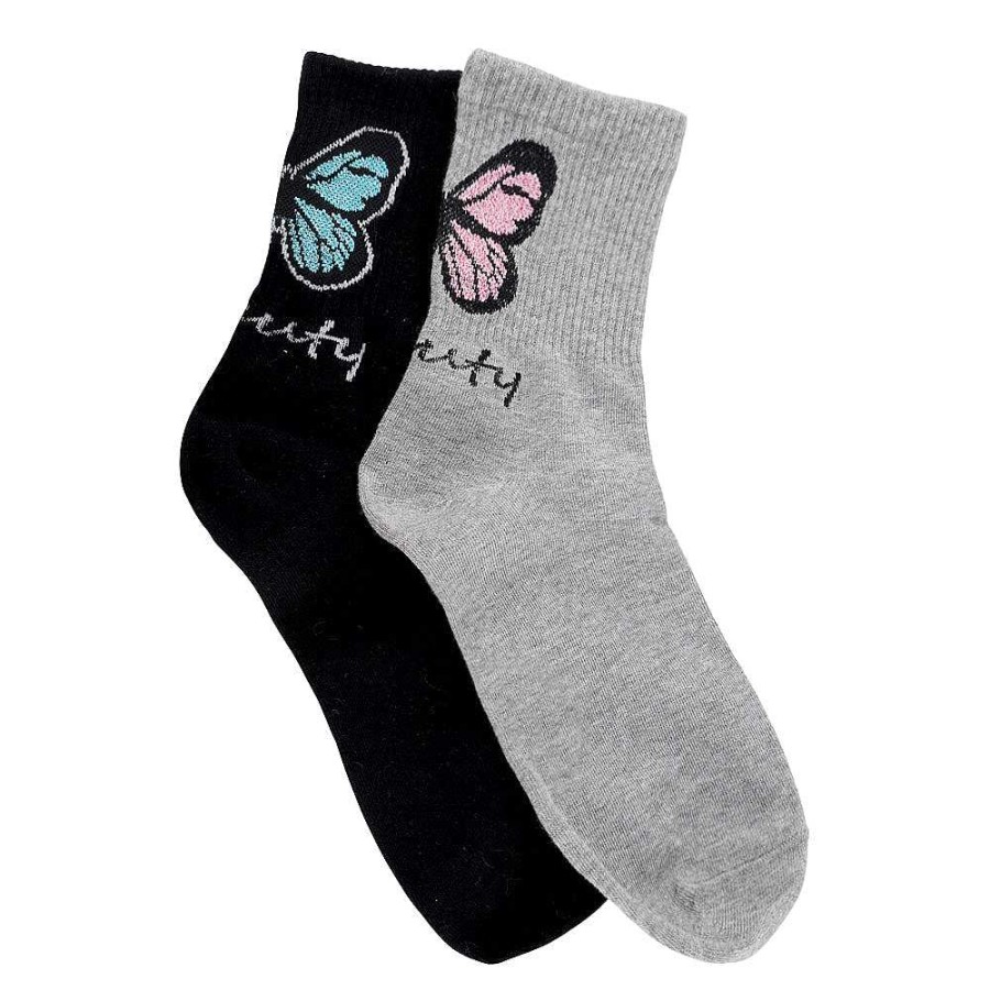 Luxe Trendy Socks Limlim | Butterfly Rib Socks