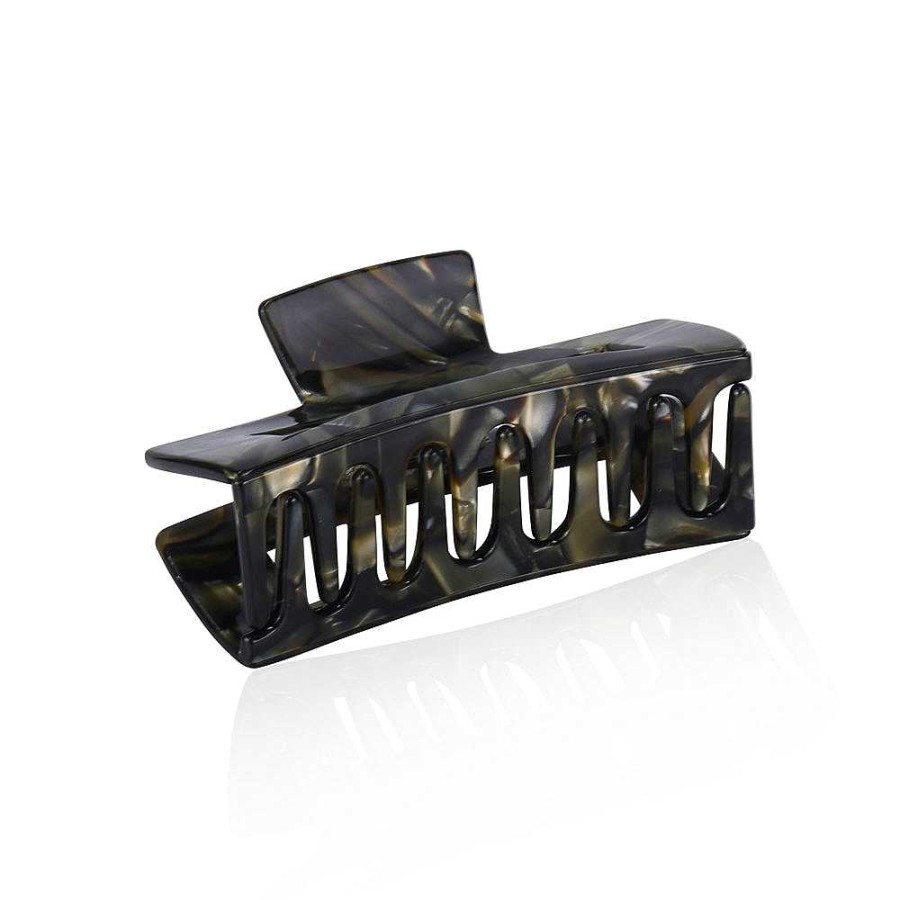 Hair Accessories Limlim | Onyx Luxe Rectangular Jaw