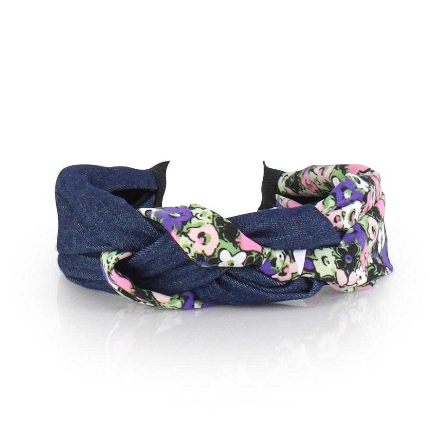 Hair Accessories Limlim | Braided Denimfloral Hairband