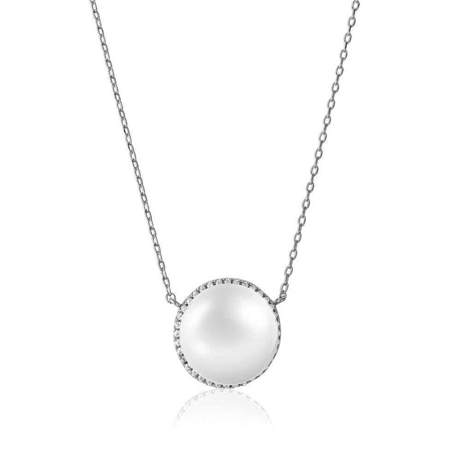 Jewelry Limlim | Pave Crystal Pearl Necklace