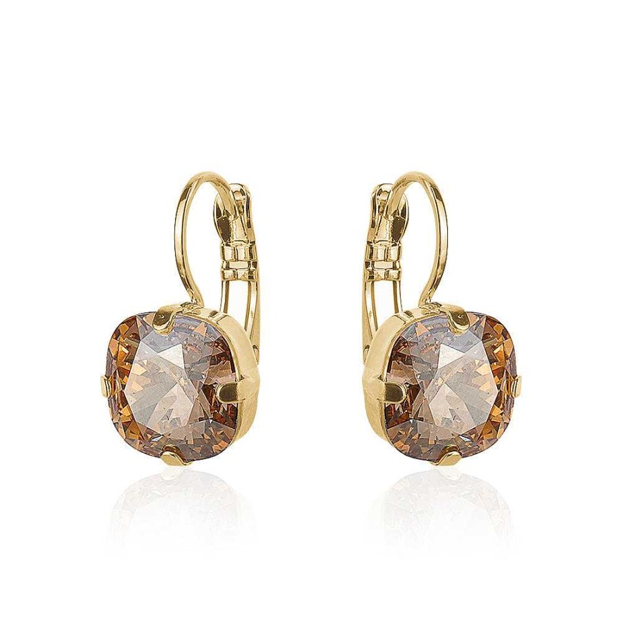 Jewelry Limlim | Swarovski Square Topaz Hoops